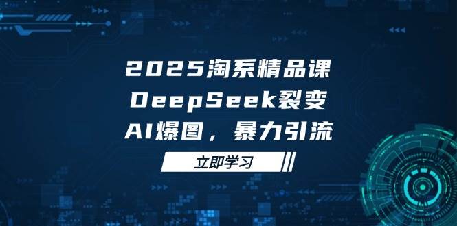2025无界精品课，DeepSeek裂变，AI爆图，暴力引流助力淘系运营网赚项目-副业赚钱-互联网创业-资源整合八方网创