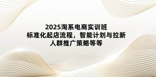 2025淘系电商实训班：标准化起店流程，智能计划与拉新，人群推广策略等等网赚项目-副业赚钱-互联网创业-资源整合八方网创
