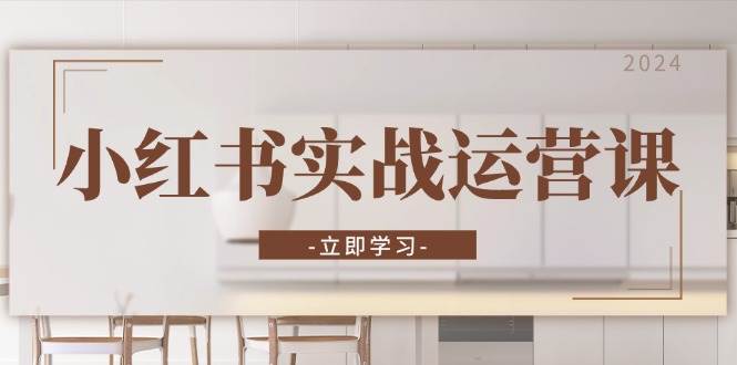 小红书实战运营课：从开通店铺到直播话术，打造爆款笔记与高效直播网赚项目-副业赚钱-互联网创业-资源整合八方网创