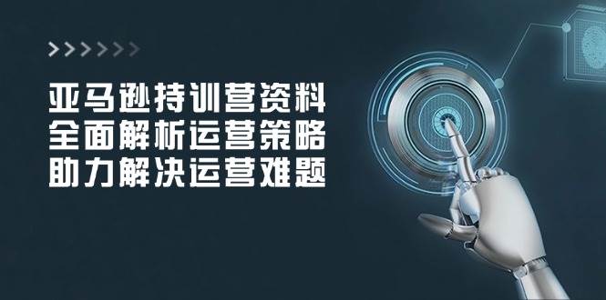 亚马逊持训营资料，全面解析运营策略，助力解决运营难题网赚项目-副业赚钱-互联网创业-资源整合八方网创