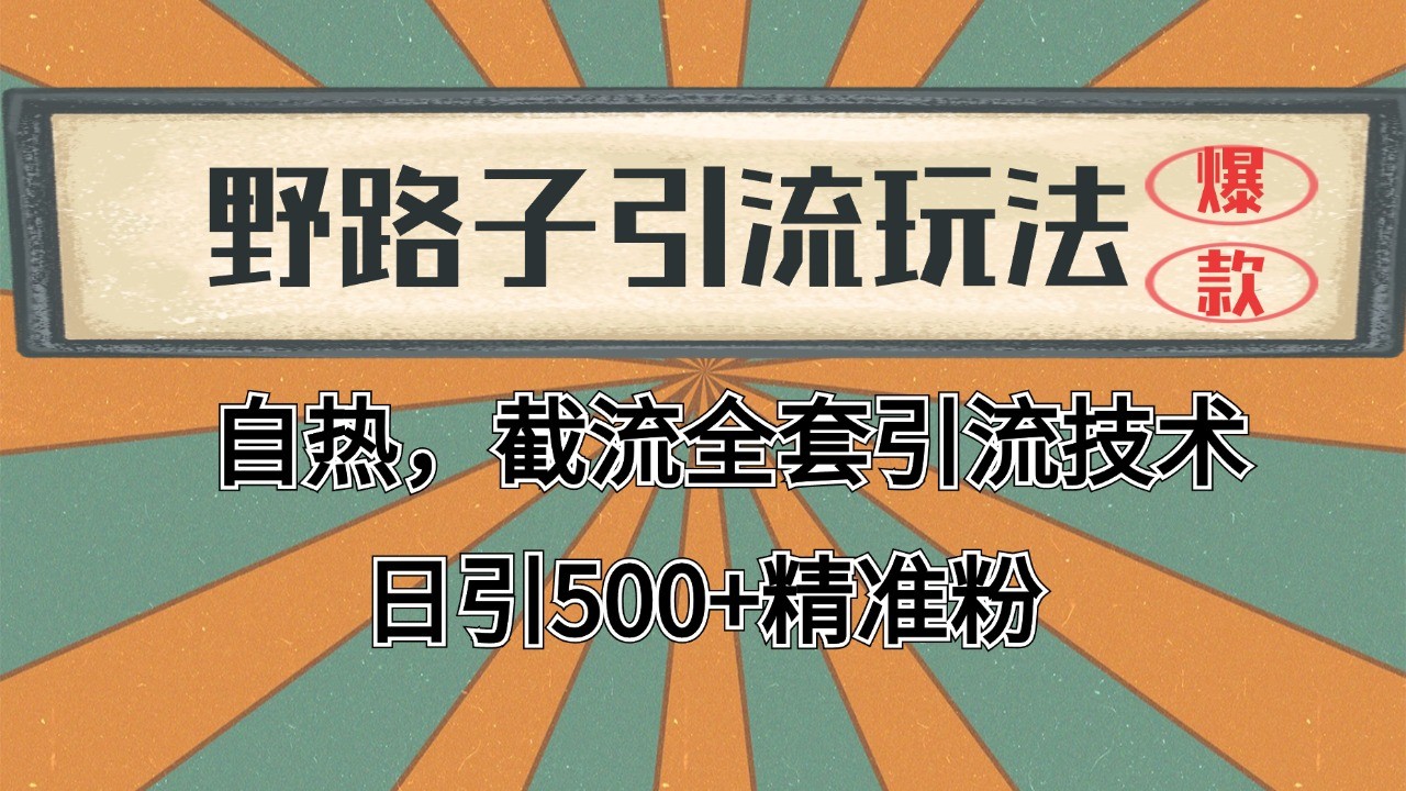抖音小红书视频号全平台引流打法，全自动引流日引2000+精准客户网赚项目-副业赚钱-互联网创业-资源整合八方网创