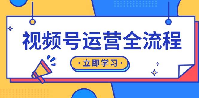 视频号运营全流程：起号方法、直播流程、私域建设及自然流与付费流运营网赚项目-副业赚钱-互联网创业-资源整合八方网创