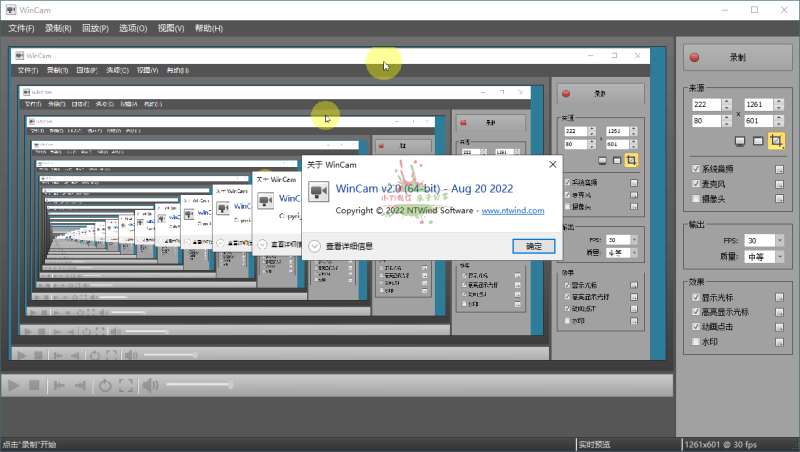 WinCAM屏幕录像v3.7.0中文版网赚项目-副业赚钱-互联网创业-资源整合八方网创
