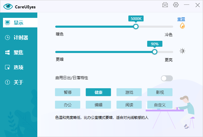 护眼小工具CareUEyes v2.2.9网赚项目-副业赚钱-互联网创业-资源整合八方网创