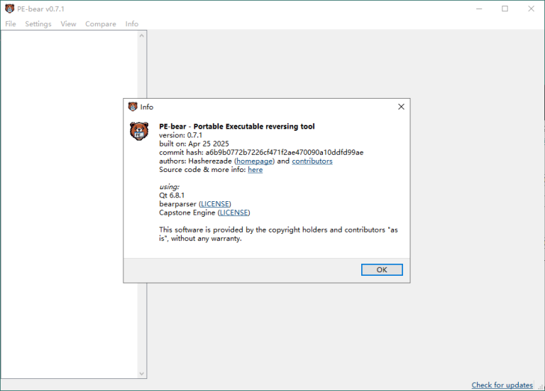PE-bear文件分析工具v0.7.1绿色版网赚项目-副业赚钱-互联网创业-资源整合八方网创