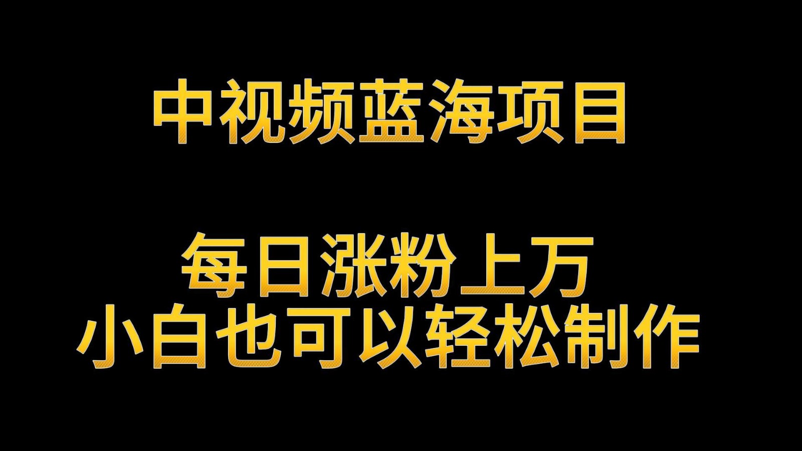 中视频蓝海项目，解读英雄人物生平，每日涨粉上万，小白也可以轻松制作，月入过万网赚项目-副业赚钱-互联网创业-资源整合八方网创