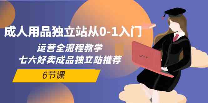 成人用品独立站从0-1入门，运营全流程教学，七大好卖成品独立站推荐（6节课）网赚项目-副业赚钱-互联网创业-资源整合八方网创