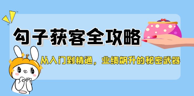 从入门到精通，勾子获客全攻略，业绩飙升的秘密武器网赚项目-副业赚钱-互联网创业-资源整合八方网创