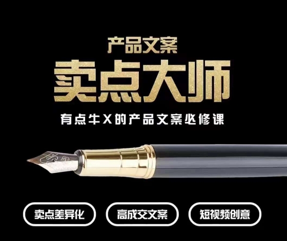 产品文案【卖点大师】高转化电商，有点牛X的产品文案必修课网赚项目-副业赚钱-互联网创业-资源整合八方网创