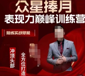 众星捧月表现力巅峰训练营，全方位打造，陪练实战赋能网赚项目-副业赚钱-互联网创业-资源整合八方网创