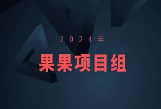 2024年果果项目组项目合集-果果最新项目网赚项目-副业赚钱-互联网创业-资源整合八方网创
