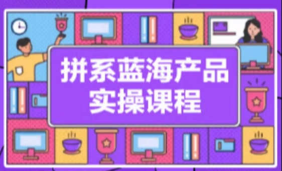 拼系冷门蓝海产品实操课程，从注册店铺到选品上架到流量维护环环相扣网赚项目-副业赚钱-互联网创业-资源整合八方网创