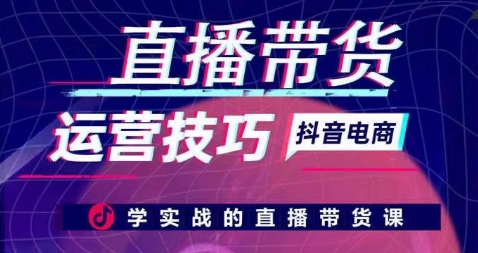 直播带货运营技巧，学实战的直播带货课网赚项目-副业赚钱-互联网创业-资源整合八方网创