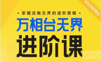 电商万相台无界进阶课，掌握流畅无界的进阶策略网赚项目-副业赚钱-互联网创业-资源整合八方网创