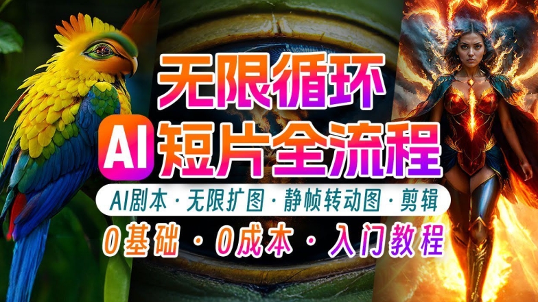 AI剪辑无限循环画面：新手轻松月入上万的秘技网赚项目-副业赚钱-互联网创业-资源整合八方网创