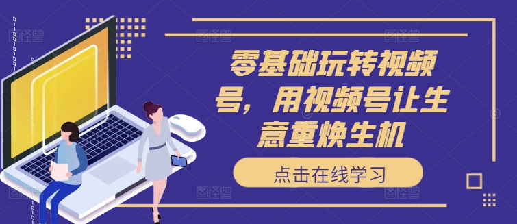 零基础玩转视频号，用视频号让生意重焕生机网赚项目-副业赚钱-互联网创业-资源整合八方网创