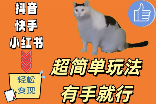 超简单玩法，有手就行，靠猫咪视频日入500+网赚项目-副业赚钱-互联网创业-资源整合八方网创