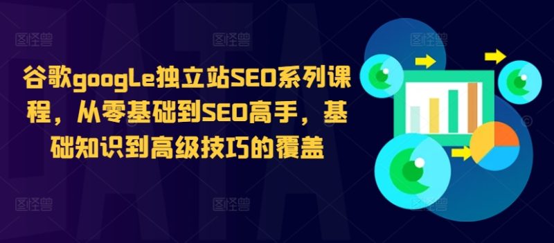 谷歌google独立站SEO系列课程，从零基础到SEO高手，基础知识到高级技巧的覆盖网赚项目-副业赚钱-互联网创业-资源整合八方网创
