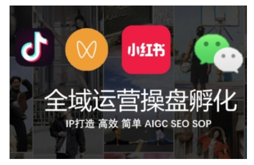 全域运营操盘(抖音+私域+小红书)，IP打造高效简单网赚项目-副业赚钱-互联网创业-资源整合八方网创