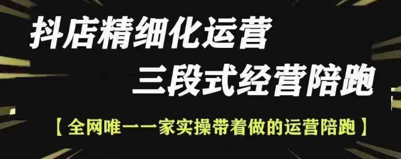 抖店精细化运营，非常详细的精细化运营抖店玩法网赚项目-副业赚钱-互联网创业-资源整合八方网创