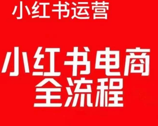 红薯电商实操课，小红书电商全流程网赚项目-副业赚钱-互联网创业-资源整合八方网创