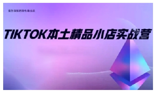 TikTok本土精品小店出海实战营，从入门到高阶，不止0-1!网赚项目-副业赚钱-互联网创业-资源整合八方网创