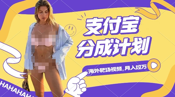 利用海外靶场射击视频，挣支付宝分成收益，轻松月入过W网赚项目-副业赚钱-互联网创业-资源整合八方网创