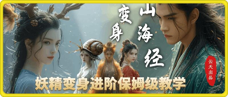 云天AI山海经变身视频教程，妖精变身进阶保姆级教学网赚项目-副业赚钱-互联网创业-资源整合八方网创