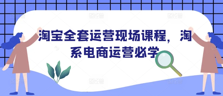 淘宝全套运营现场课程，淘系电商运营必学网赚项目-副业赚钱-互联网创业-资源整合八方网创