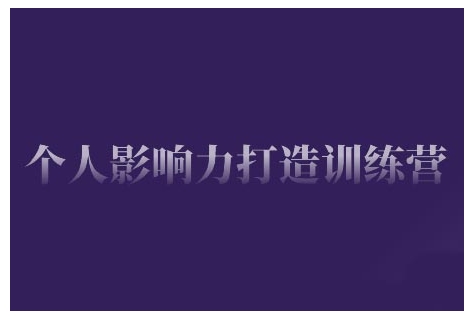 个人影响力打造训练营，掌握公域引流、私域运营、产品定位等核心技能，实现从0到1的个人IP蜕变网赚项目-副业赚钱-互联网创业-资源整合八方网创