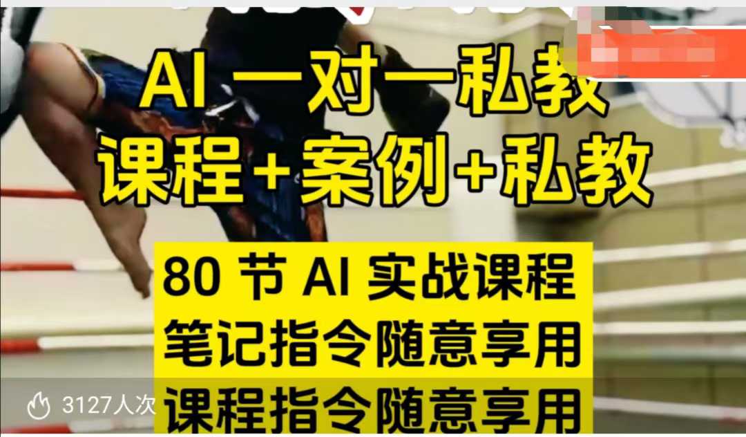 AI指令实战课，课程+案例，80节AI实战课程，笔记指令随意享用，课程指令随意享用网赚项目-副业赚钱-互联网创业-资源整合八方网创