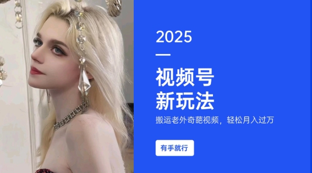 搬运老外奇葩视频，撸视频号分成计划收益，每天只需一小时，新手小白轻松月入过W网赚项目-副业赚钱-互联网创业-资源整合八方网创