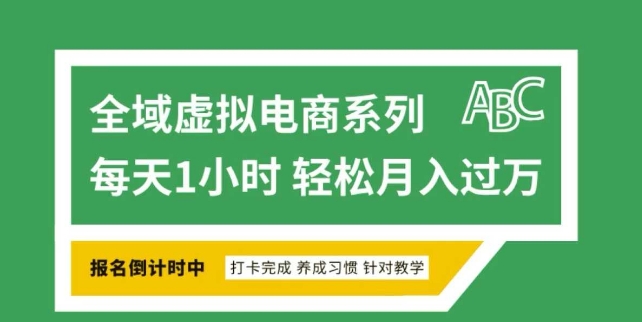 全域虚拟电商变现系列，通过平台出售虚拟电商产品从而获利网赚项目-副业赚钱-互联网创业-资源整合八方网创