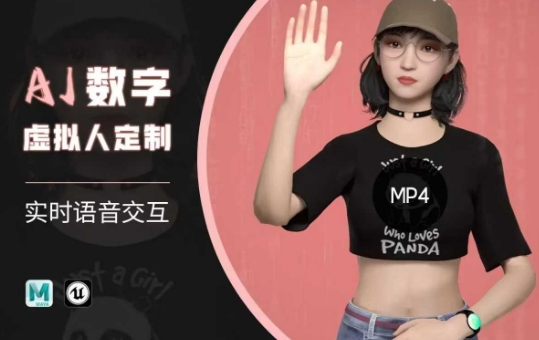 Ai数字人虚拟(智能体)实时语音交互特训营，​自行定制超写实角色AI数字人交互技术网赚项目-副业赚钱-互联网创业-资源整合八方网创