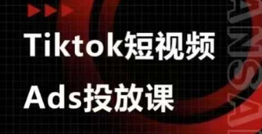 Ads视频投放课，tiktok短视频广告投放课网赚项目-副业赚钱-互联网创业-资源整合八方网创