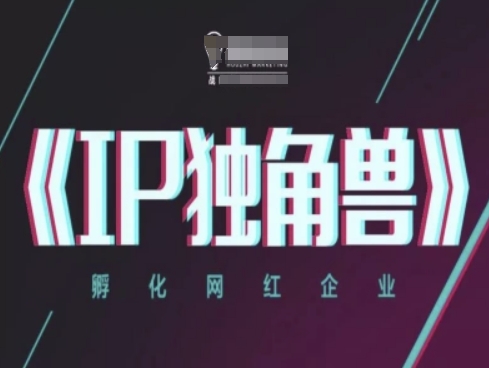IP独角兽，孵化网红企业，ip教程网赚项目-副业赚钱-互联网创业-资源整合八方网创
