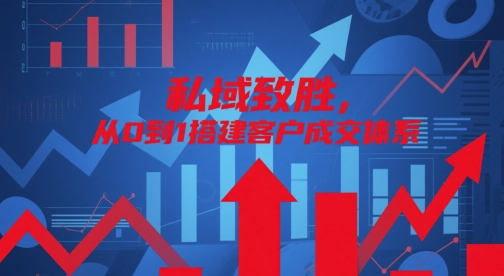 私域致胜，从0到1搭建客户成交体系网赚项目-副业赚钱-互联网创业-资源整合八方网创