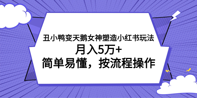 （7604期）丑小鸭变天鹅女神塑造小红书玩法，月入5万+，简单易懂，按流程操作网赚项目-副业赚钱-互联网创业-资源整合八方网创