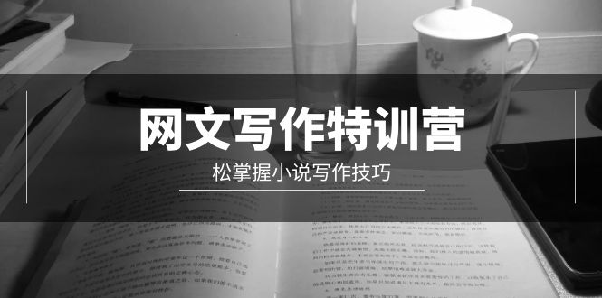 网文-写作特训营，松掌握小说写作技巧（20节视频课）网赚项目-副业赚钱-互联网创业-资源整合八方网创