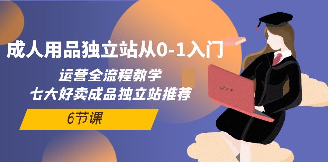 成人用品独立站从0-1入门，运营全流程教学，七大好卖成品独立站推荐-6节课网赚项目-副业赚钱-互联网创业-资源整合八方网创