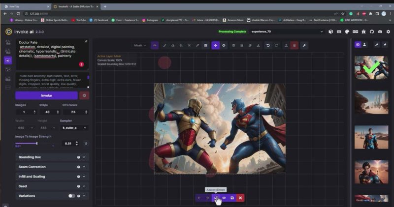 Invoke AI 绘画教程-零基础创作可以销售的完美插图-49节-中英字幕网赚项目-副业赚钱-互联网创业-资源整合八方网创