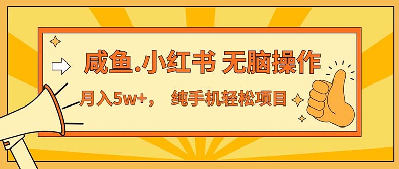 2024最赚钱的项目，咸鱼，小红书无脑操作，每单利润500+，轻松月入5万+…网赚项目-副业赚钱-互联网创业-资源整合八方网创