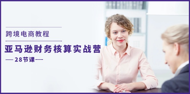跨境电商教程：亚马逊-财务核算实战营（28节课）网赚项目-副业赚钱-互联网创业-资源整合八方网创