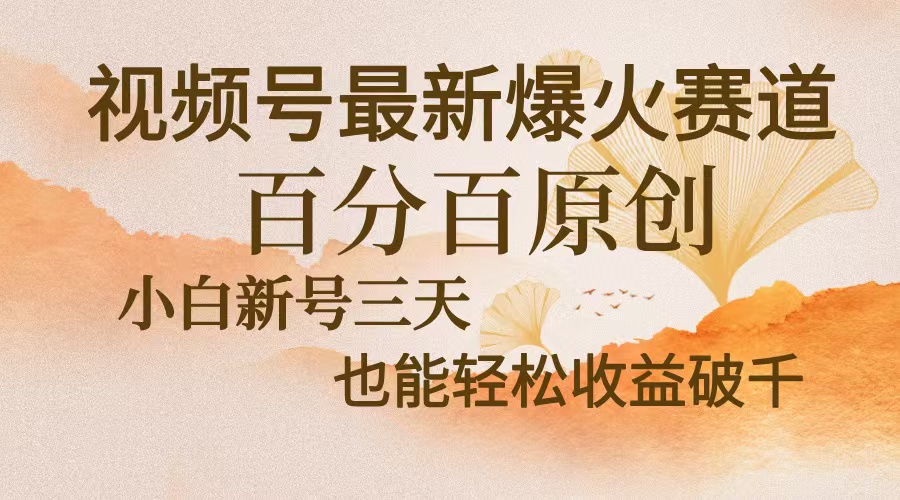 视频号最新爆火赛道，中老年粉深信不疑，百分百原创，新号三天收益轻松…网赚项目-副业赚钱-互联网创业-资源整合八方网创