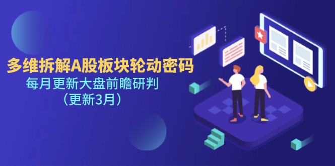 多维拆解A股板块轮动密码，每月更新大盘前瞻研判（更新3月）网赚项目-副业赚钱-互联网创业-资源整合八方网创