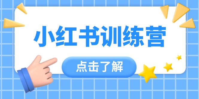 小红书训练营，助小白入门，掌握技巧变达人，课程实操又全面（12节课）网赚项目-副业赚钱-互联网创业-资源整合八方网创