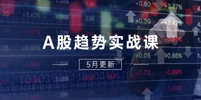 A股趋势实战课：主力动向+政策红利，2025全年策略5月更新网赚项目-副业赚钱-互联网创业-资源整合八方网创