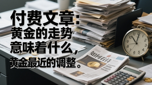 付费文章：黄金的走势意味着什么，如何看待黄金最近的调整网赚项目-副业赚钱-互联网创业-资源整合八方网创