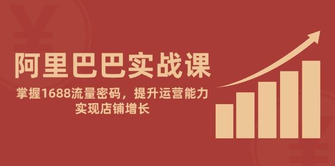 阿里巴巴实战课：掌握1688流量密码，提升运营能力，实现店铺增长网赚项目-副业赚钱-互联网创业-资源整合八方网创