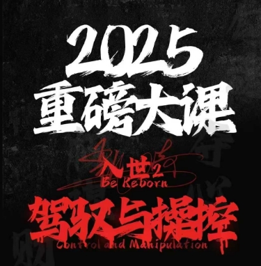 2025重磅大课，入世2，驾驭与控制网赚项目-副业赚钱-互联网创业-资源整合八方网创